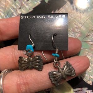 Antique silver earrings
